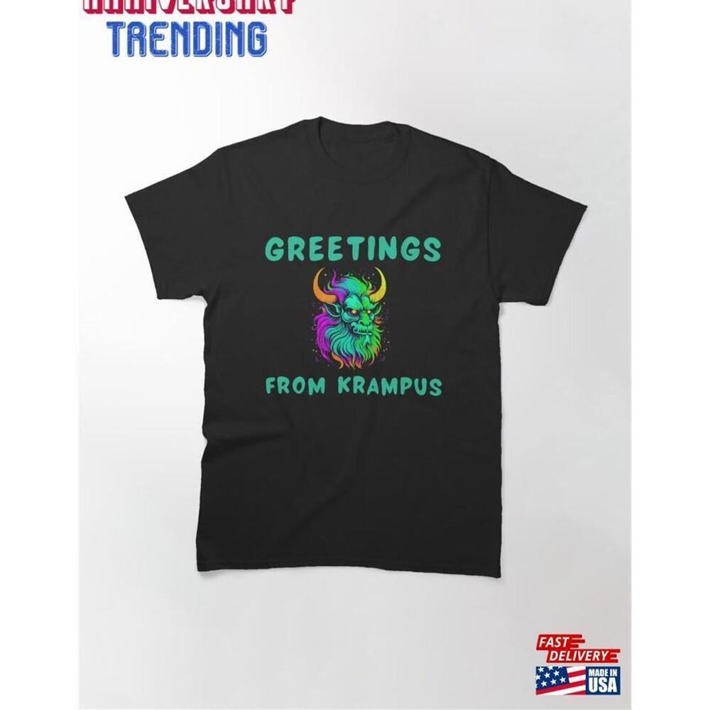 Greetings From Krampus Classic Tshirt